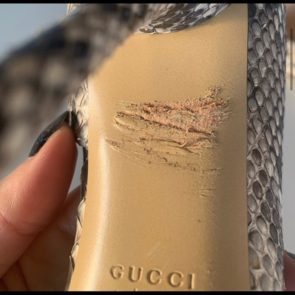 Authentic Gucci Python Heels - image 4